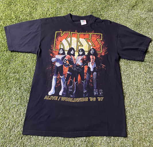 Vintage 1997 Kiss Worldwide Tour T Shirt