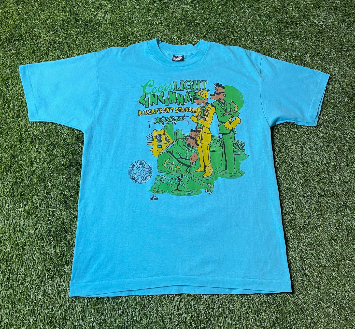 Vintage 1991 Coors Light Cincinnati Music Festival T Shirt