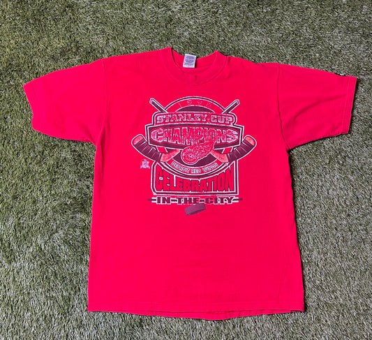 Vintage 90's Detroit Red Wings Faded T Shirt