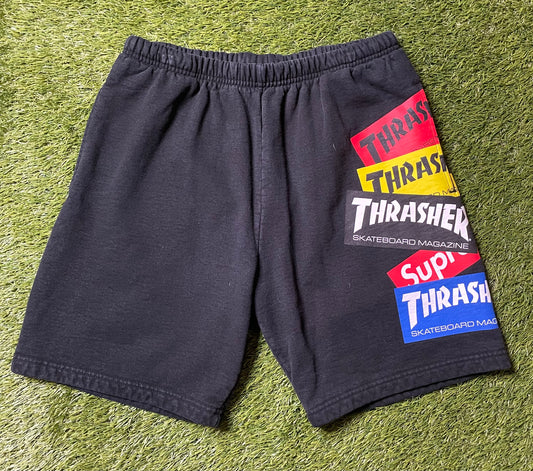 Supreme x Thrasher Men's Multi Logo Sweatshort