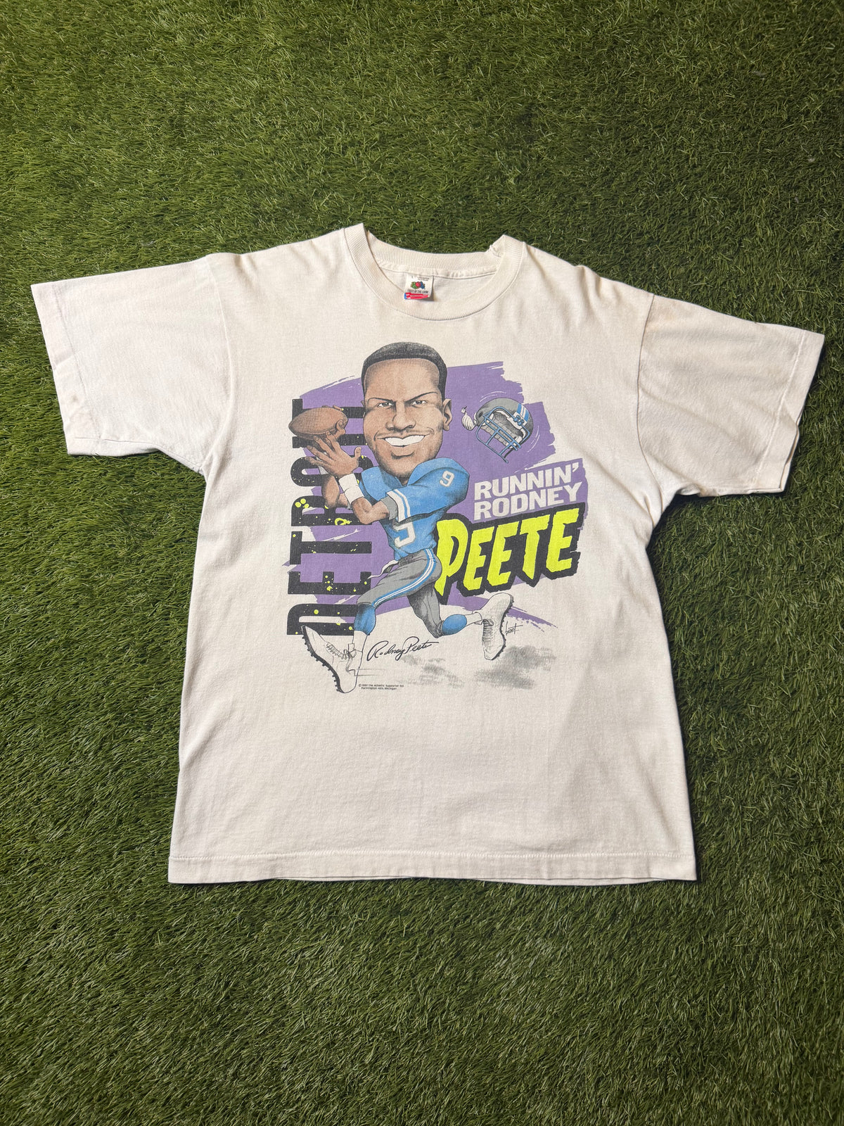Vintage 1999 Rodney Pete Detroit Lions T Shirt