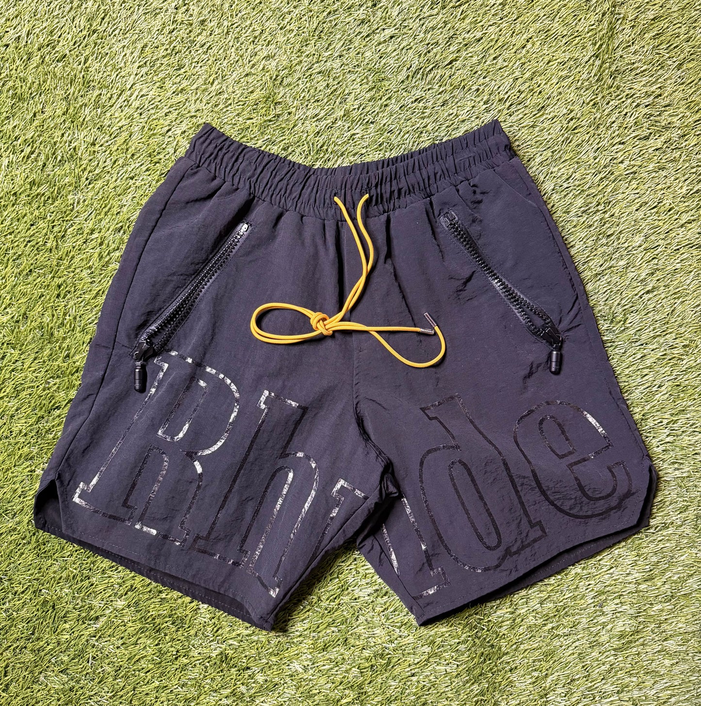 Rhude Logo Shorts Black