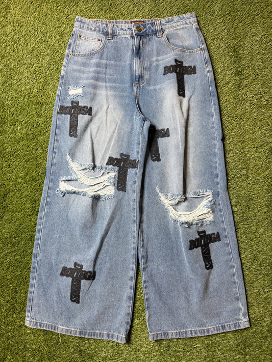 Bottega Desires Cross Baggy Denim