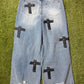 Bottega Desires Cross Baggy Denim