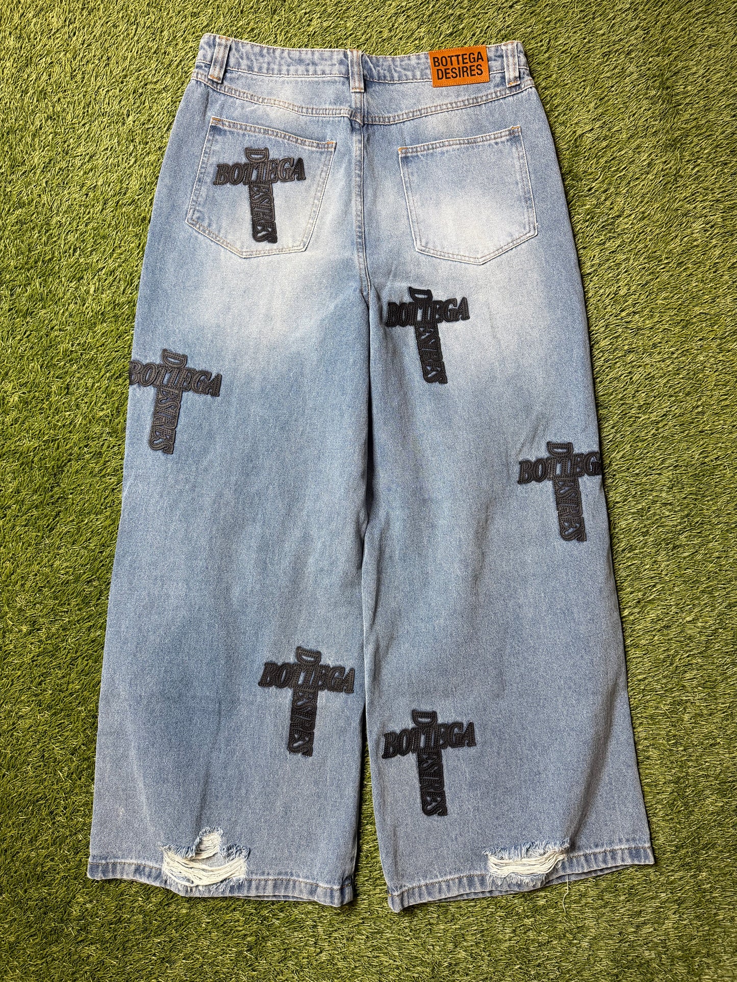 Bottega Desires Cross Baggy Denim
