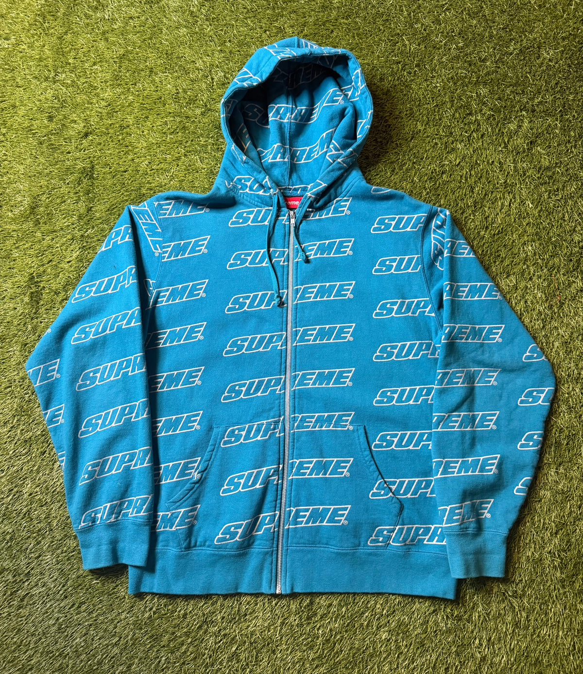Supreme Repeat Zip Up Hoodie