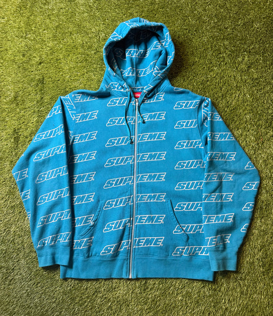 Supreme Repeat Zip Up Hoodie