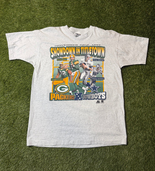 Vintage 1997 Green Bay Packers Cowboys Showdown T Shirt