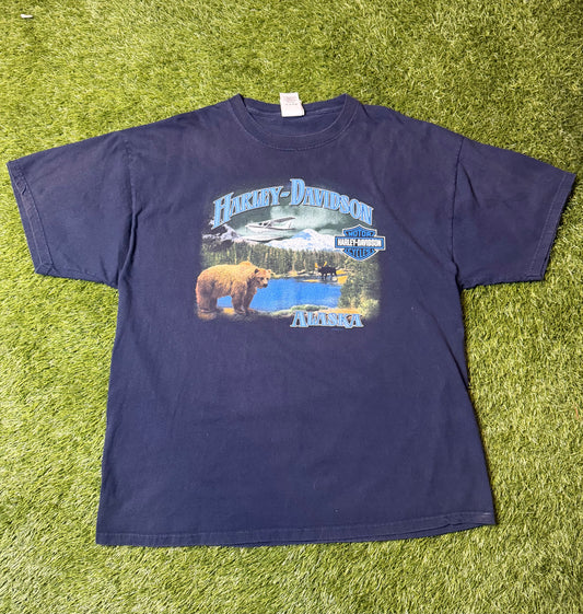 Vintage 2000's Harley Davidson Alaska T Shirt