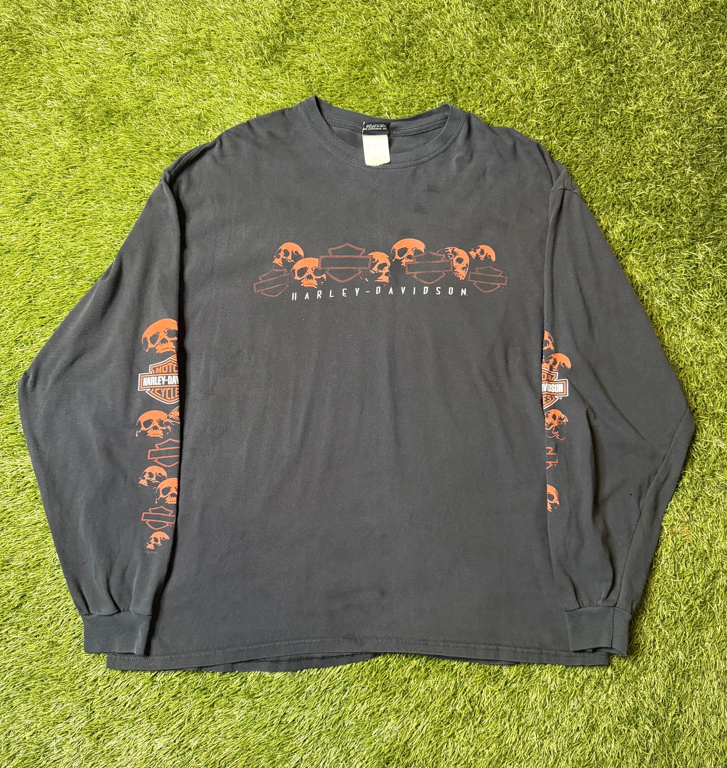 Vintage Harley Davidson Skull L/S