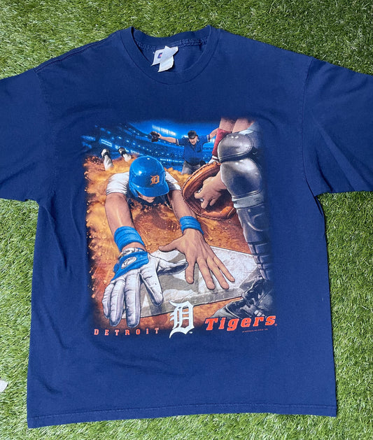Vintage 1999 Detroit Tigers SAFE T Shirt