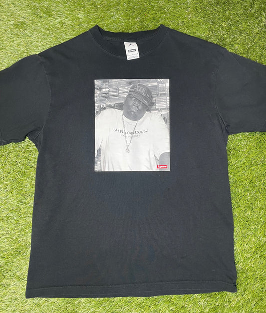 Supreme Jordan Biggie S/S Black T Shirt
