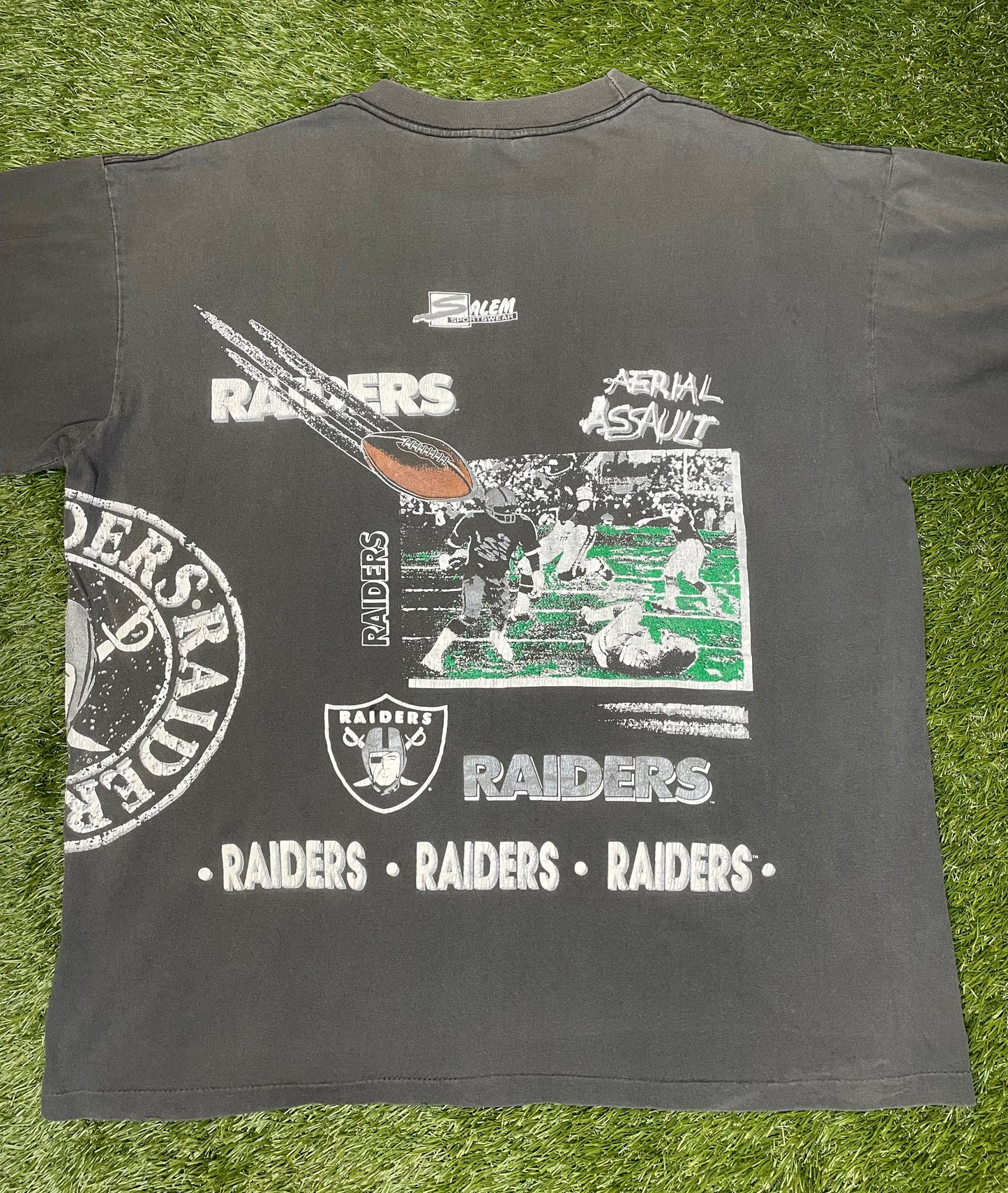 Vintage 90's Raiders AOP T Shirt