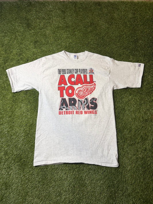 Vintage 1995 A Call to Arms Redwings T Shirt