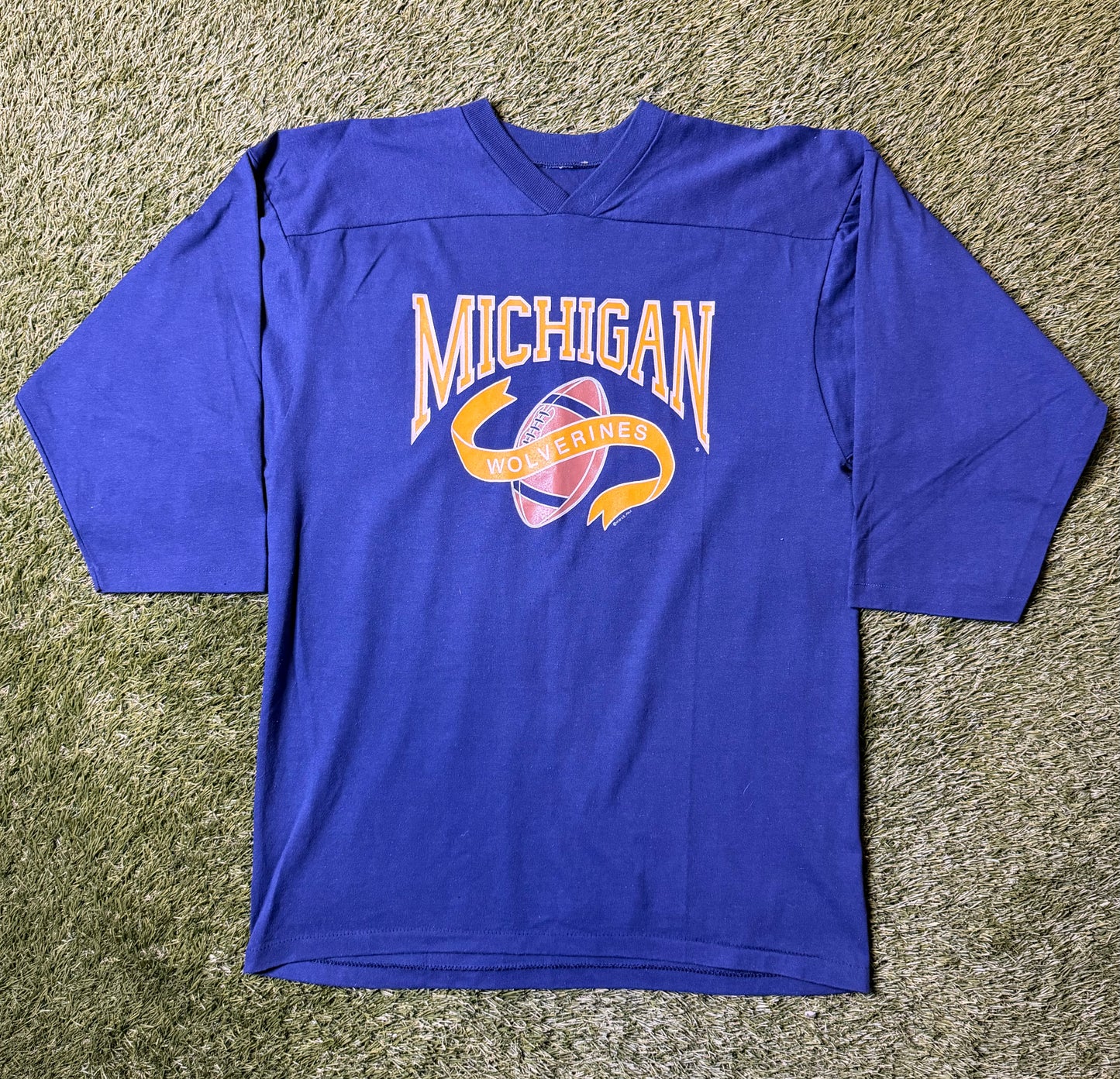 Vintage 1987 Michigan 3/4 Sleeve Shirt