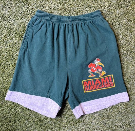 Vintage 90's Miami Hurricanes Sweat Shorts