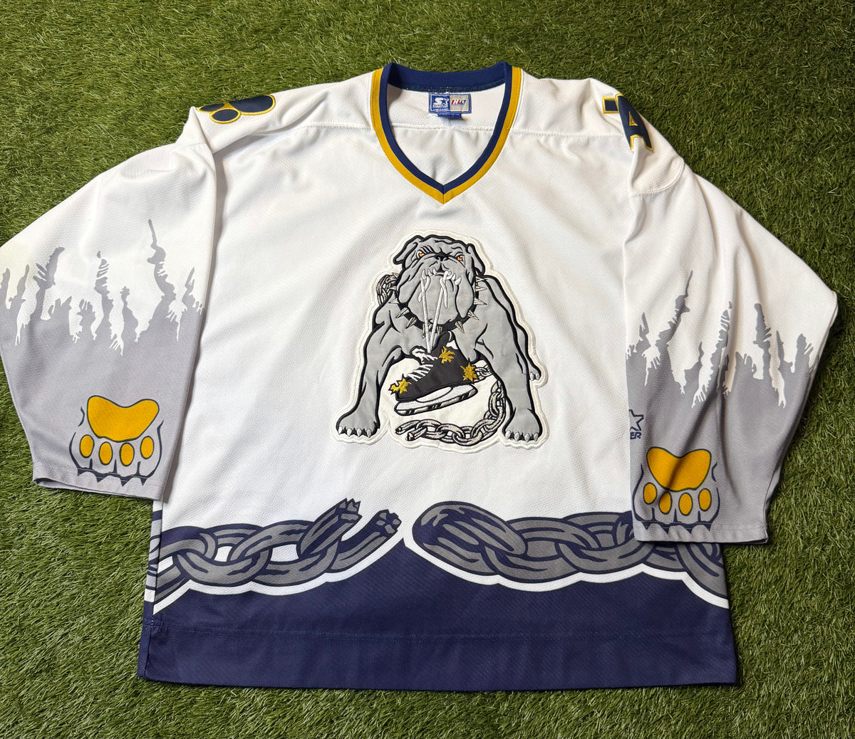 Vintage 90s Long Beach Ice Dogs IHL Hockey Jersey