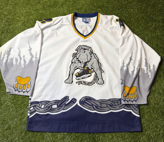 Vintage 90s Long Beach Ice Dogs IHL Hockey Jersey