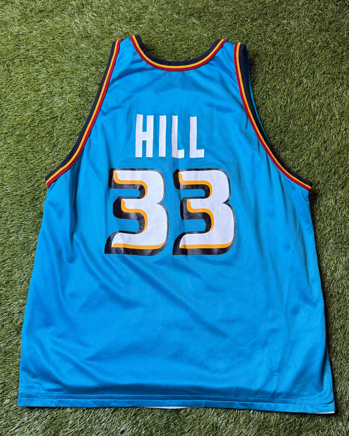 Vintage Grant Hill Detroit Pistons Reversible Champion Jersey