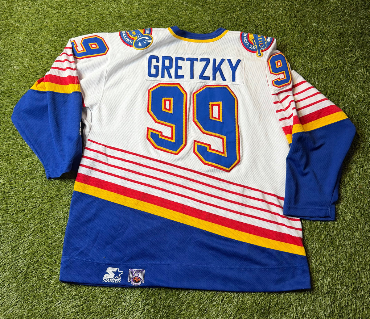 Vintage 90's St Louis Blues Wayne Gretzky Hockey Jersey
