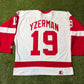Vintage 90's Detroit Red Wings Steve Yzerman Hockey Jersey