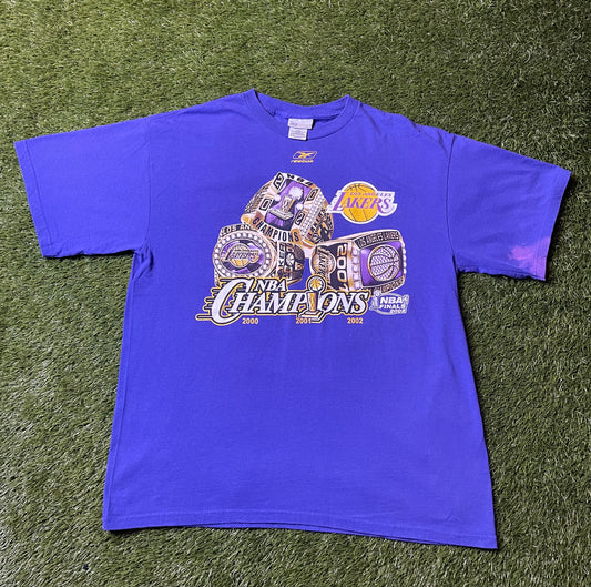 Vintage 2002 LA Lakers Championship T Shirt