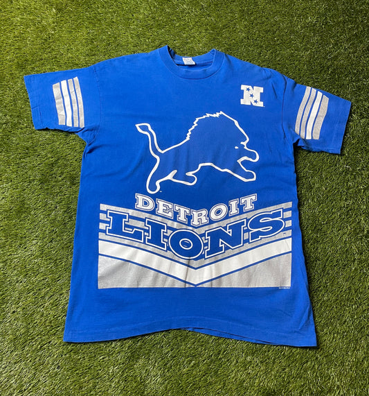 Vintage 1995 Detroit Lions AOP T Shirt