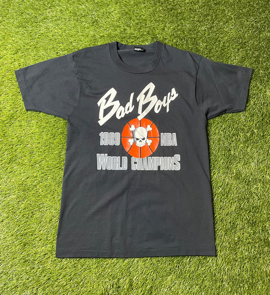 Vintage 1989 Detroit Bad Boys World Champs T Shirt