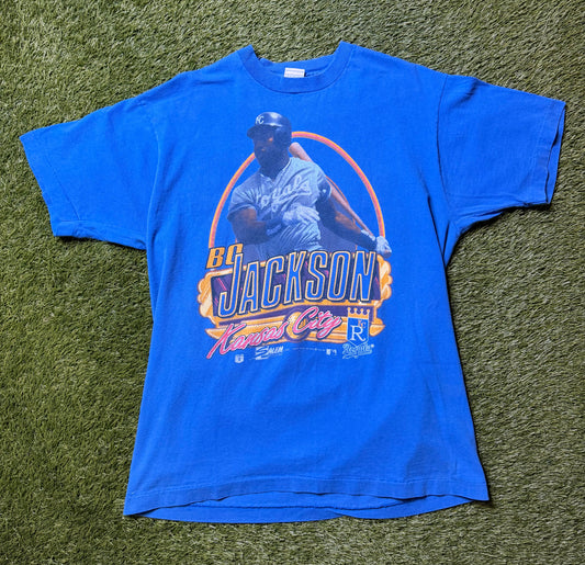 Vintage 1990 Bo Jackson Kansas City Royals T Shirt