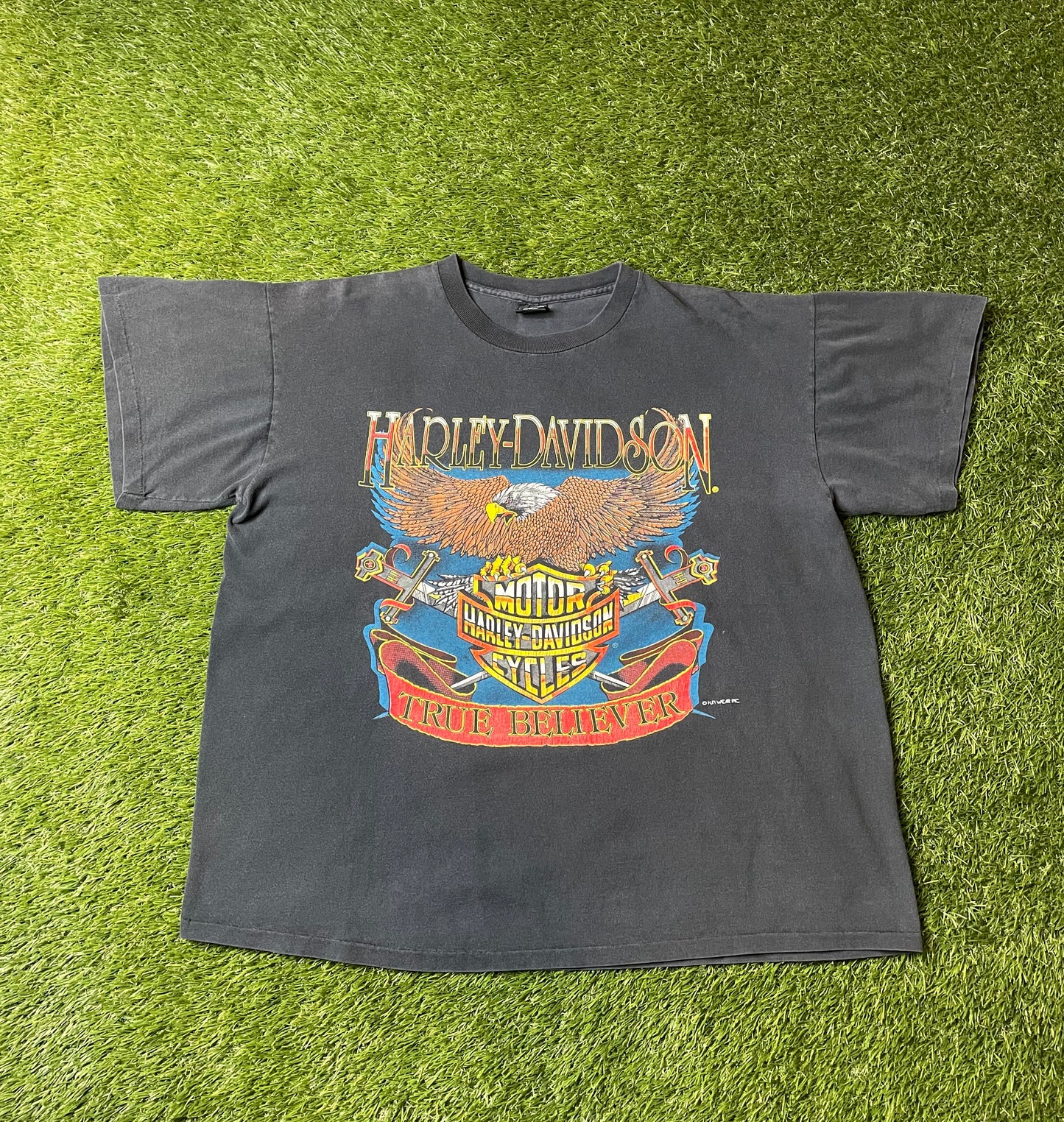 Vintage 90's Harley Davidson Eagle T Shirt
