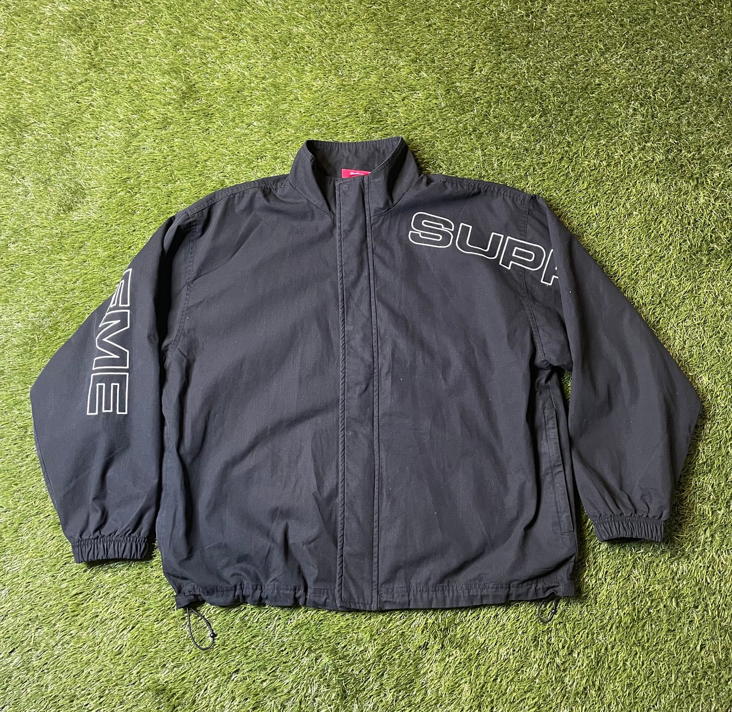 Supreme Spellout Embroidered Ripstop Track Jacket
