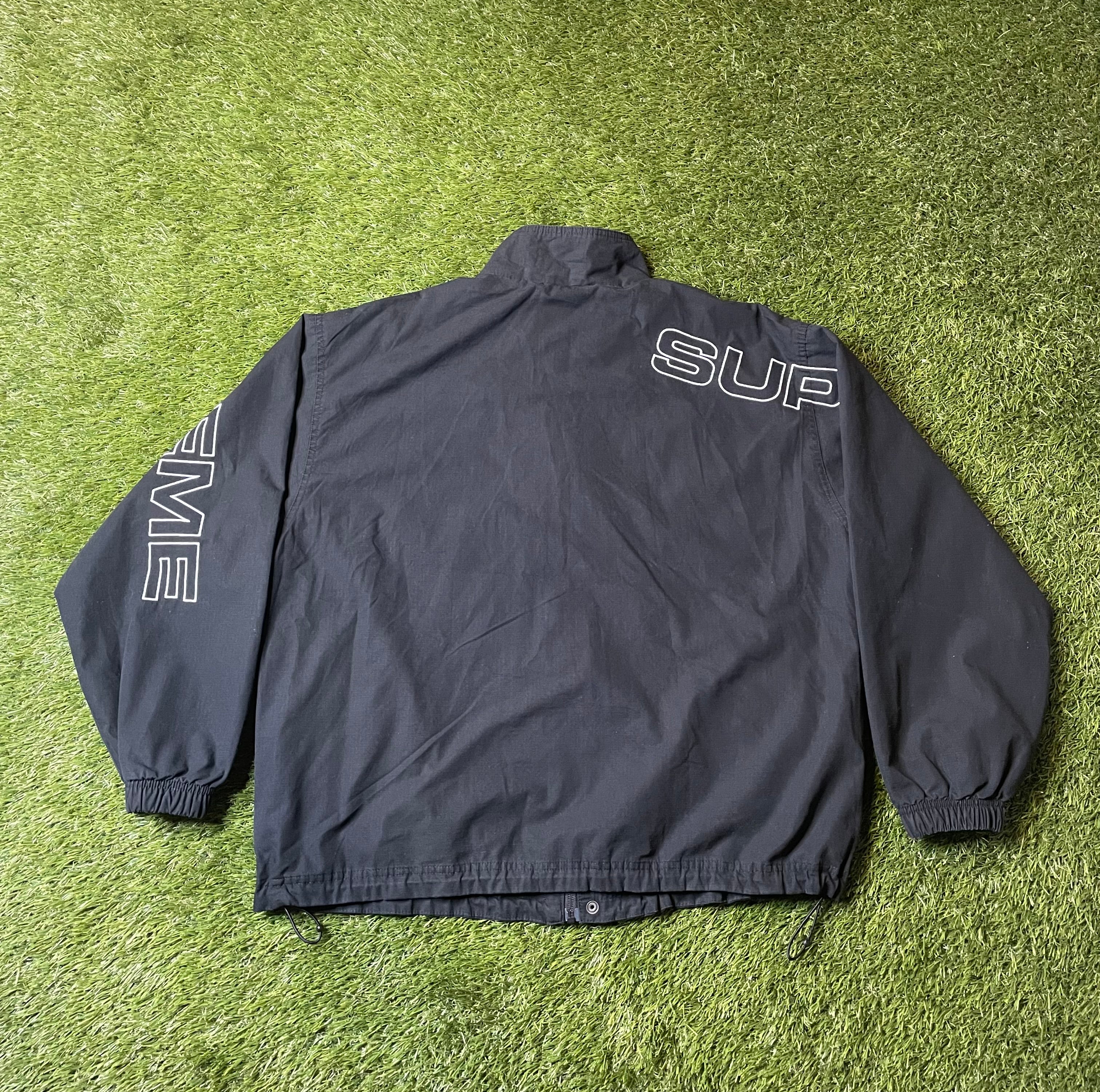 Supreme Spellout Embroidered Ripstop Track Jacket