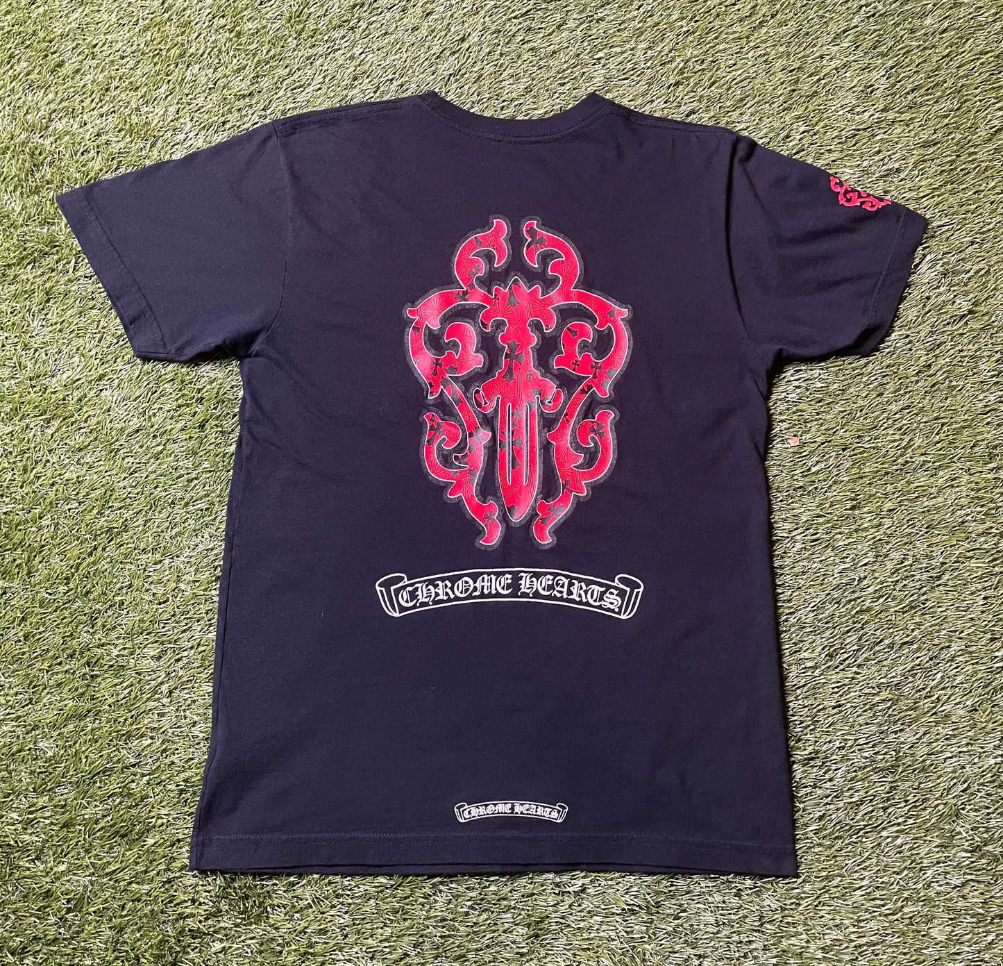 Chrome Hearts Red Dagger T Shirt