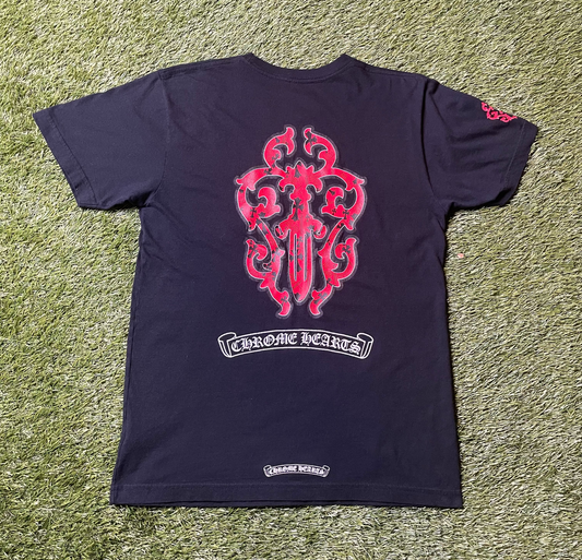 Chrome Hearts Red Dagger T Shirt