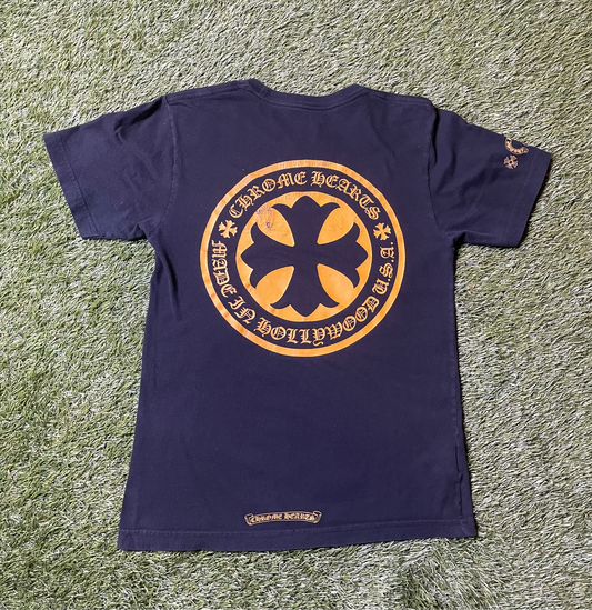 Chrome Hearts Yellow Cross Stamp T Shirt
