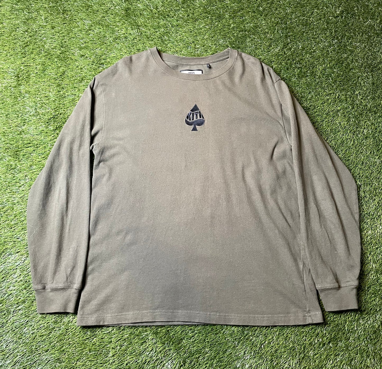 Kith US Spades Olive Long Sleeve