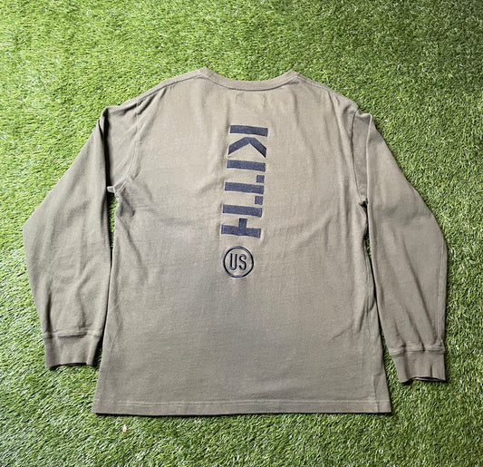 Kith US Spades Olive Long Sleeve
