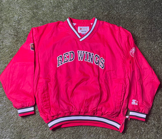 Vintage 90's Detroit Red Wings Pullover Jacket