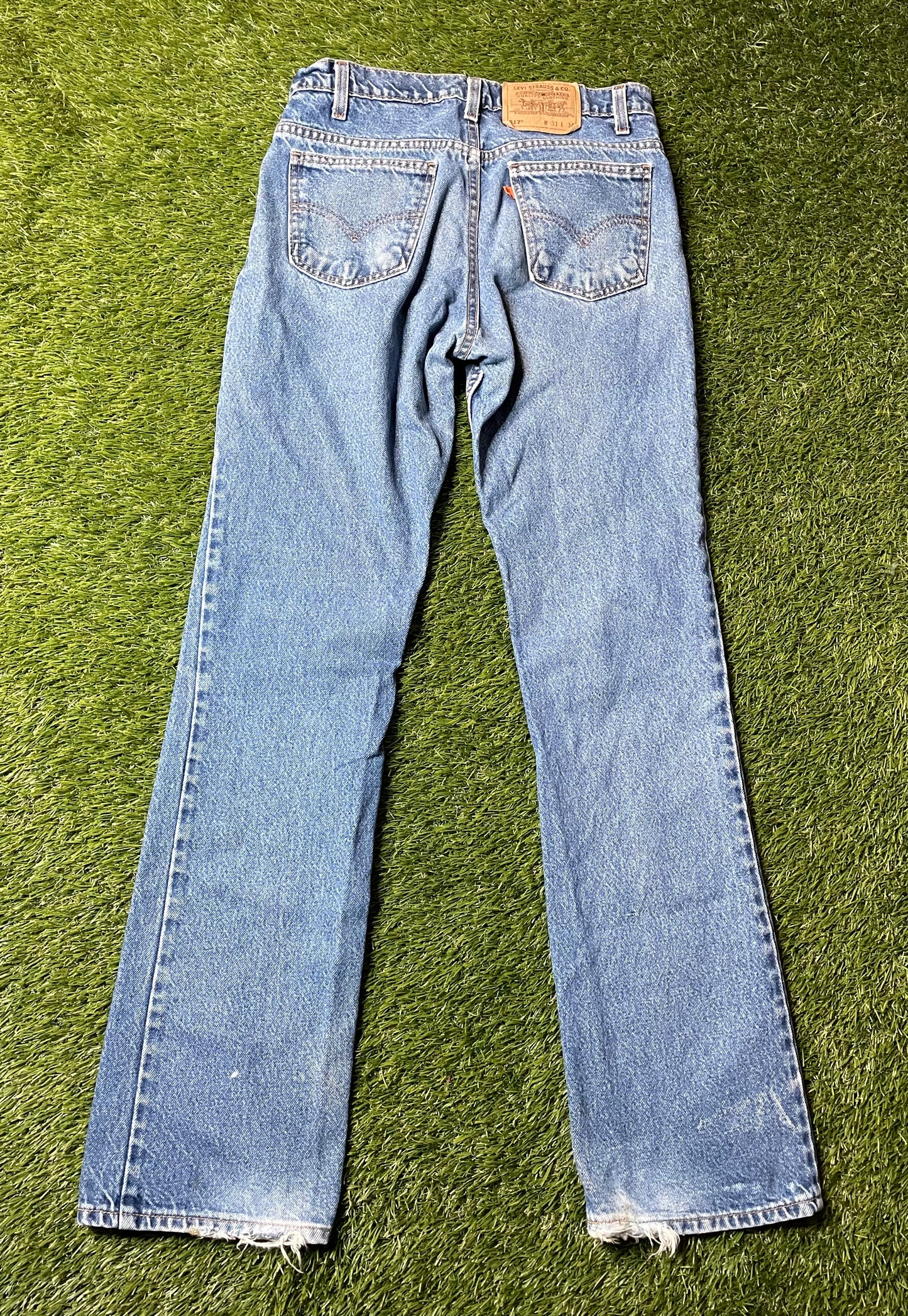 Vintage Levi 517 Orange Tab Jeans