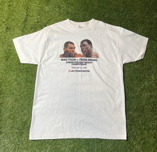 Vintage 1989 Tyson vs Bruno Heavyweight Champ T Shirt