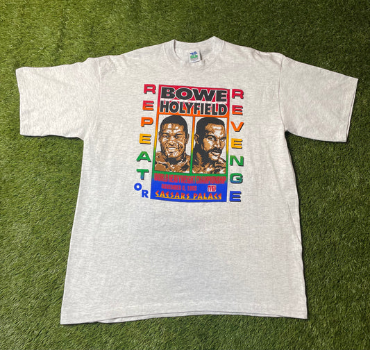 Vintage 1993 Bowe vs Holyfield RoR Boxing T Shirt