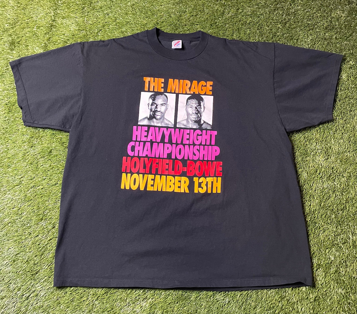 Vintage 90's Holyfield vs Bowe Heavyweight Champ T Shirt
