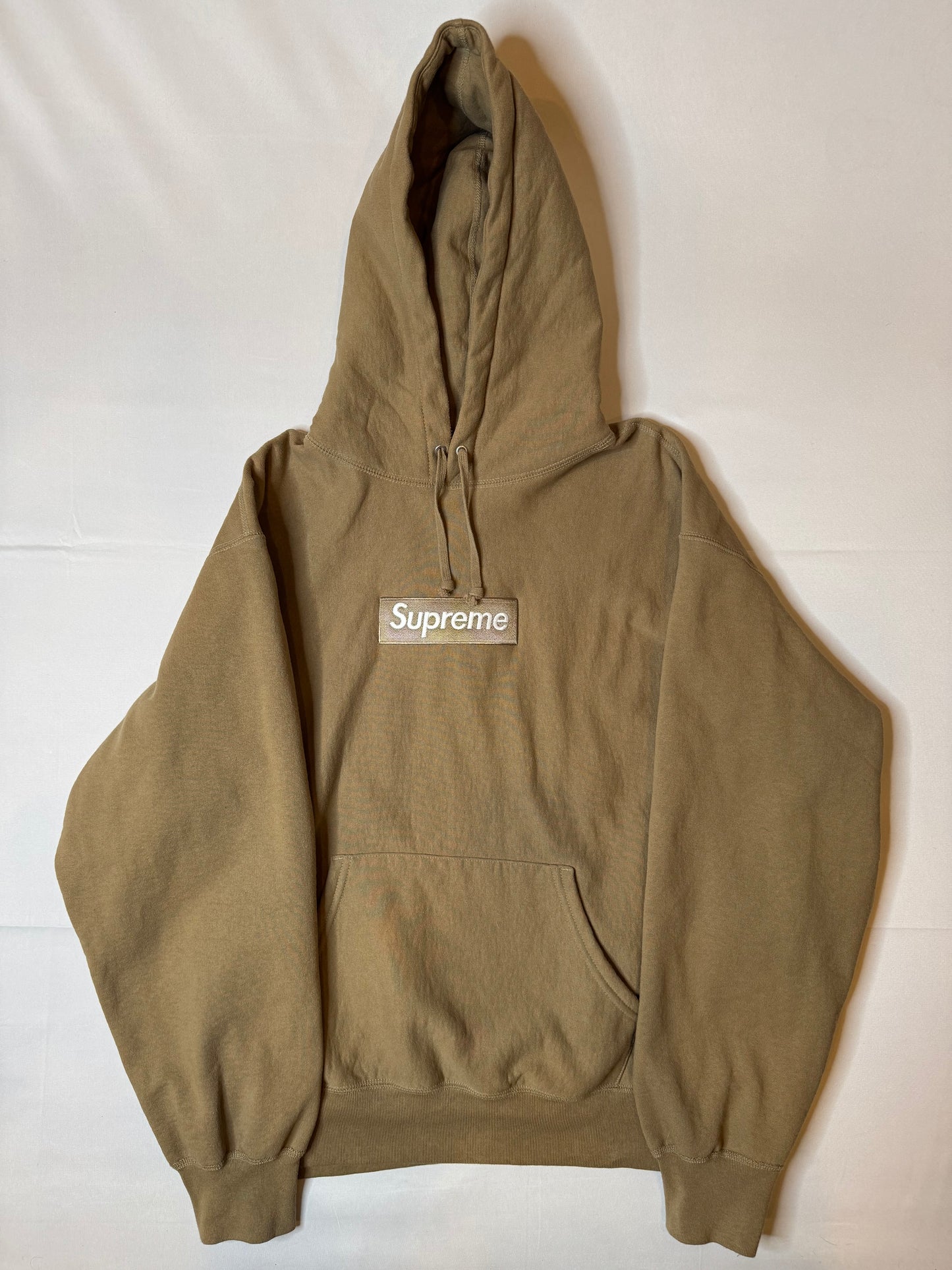 Supreme Box Logo Hooded Sweatshirt (FW23) Dark Sand