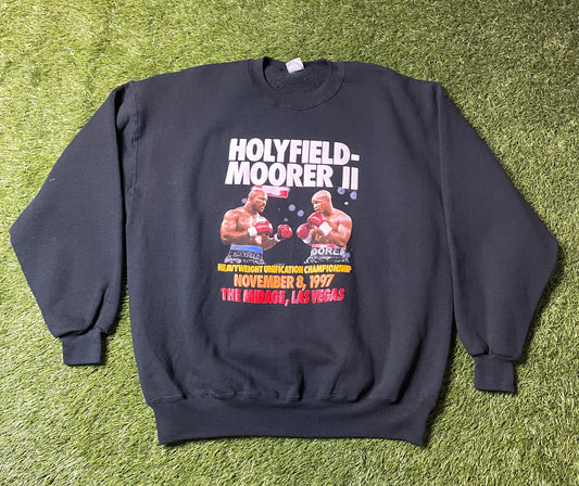Vintage 1997 Holyfield vs Moorer 2 UniChamp Crewneck
