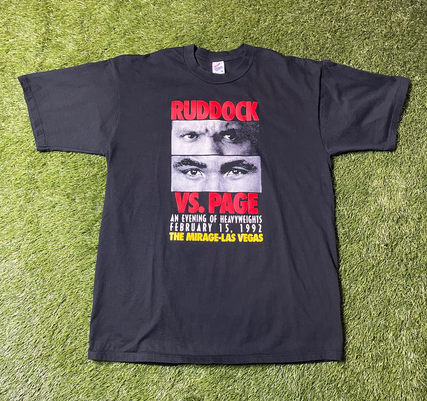 Vintage 1992 Ruddock vs Page Evening of Heavyweights T Shirt
