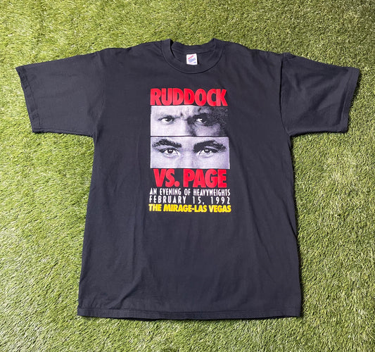 Vintage 1992 Ruddock vs Page Evening of Heavyweights T Shirt