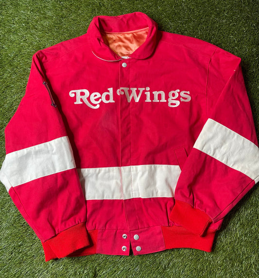 Vintage 90's Jeff Hamilton Detroit Red Wings Jacket