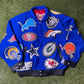 Vintage Jeff Hamilton NFL Logo AOP Blue Jacket