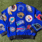 Vintage Jeff Hamilton NFL Logo AOP Blue Jacket