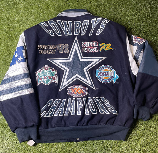 Vintage NWT 1992 Dallas Cowboys Jeff Hamilton Jacket